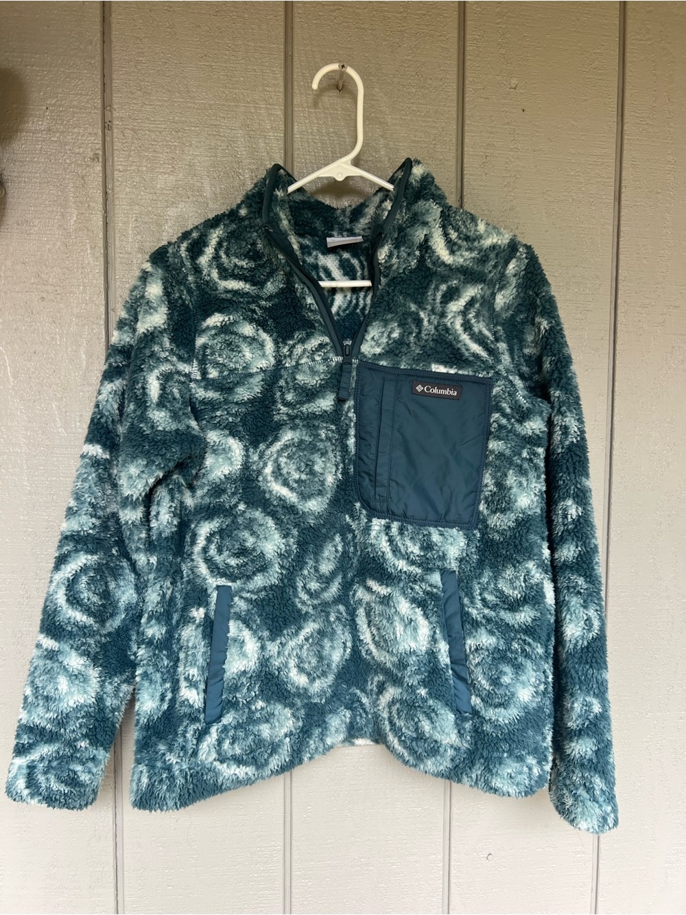 Columbia women’s ' Teal Fleece Pullover Jacket